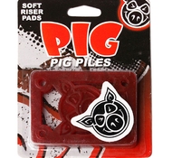 Подкладка (комплект) Pig Piles Soft Risers/shock Red